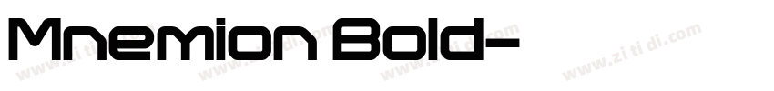 Mnemion Bold字体转换